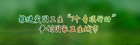 推進愛國衛生七個專項行動，爭創國家衛生城市。